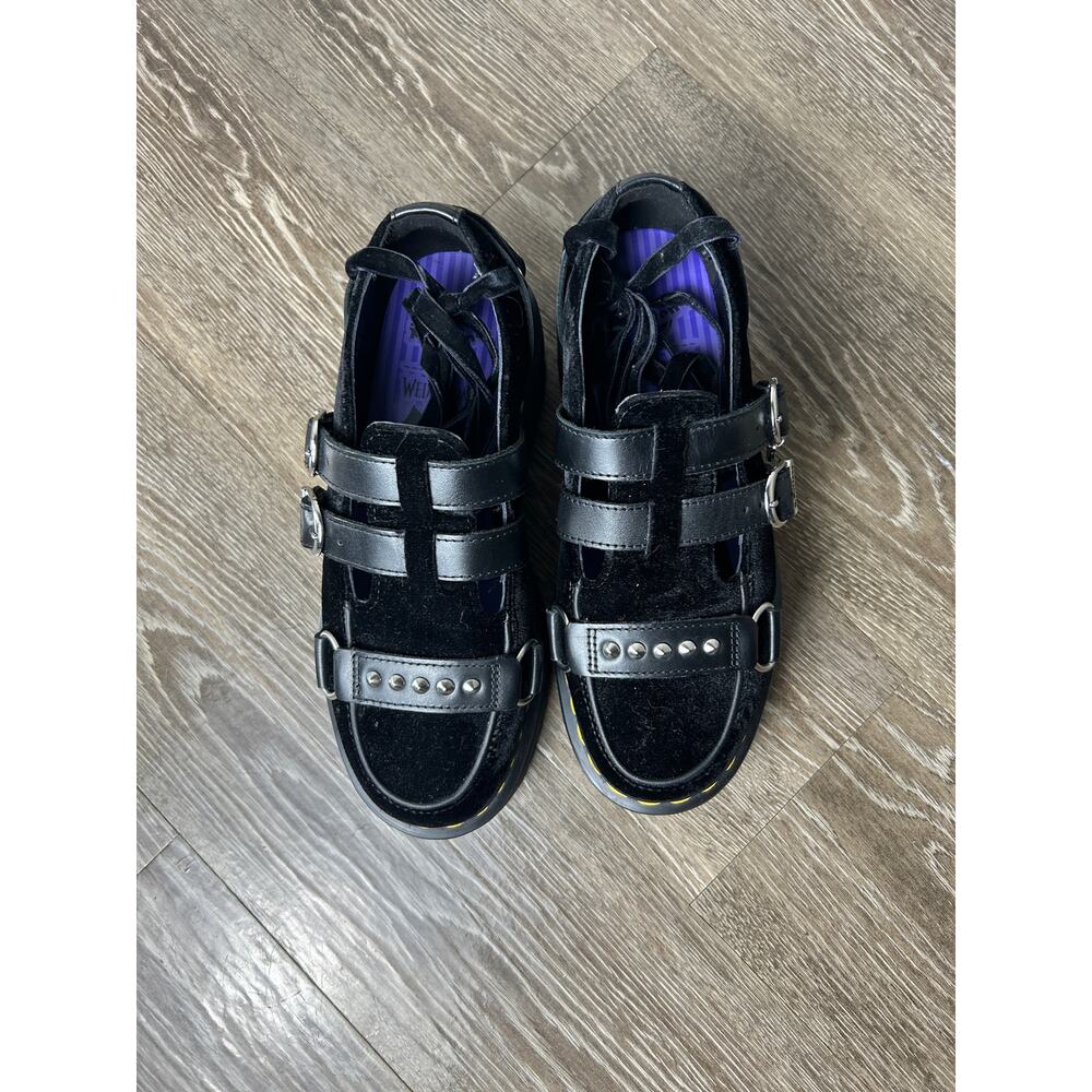 Dr. Martens Wednesday Addams Ramsay Quad Platform Mary Jane Goth Euro Grunge S 7 - Picture 5 of 7